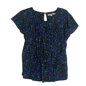 Boden Ravello Silk Blend Cap Sleeve Blouse Shirt Top Women’s Size 6 Multicolor